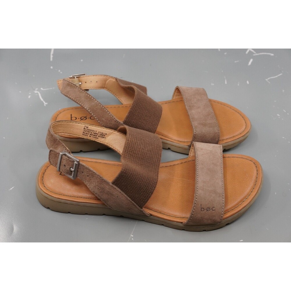b.o.c. Born Concept Ismeria Women’s Size 7M Sandals Brown Leather Slingback